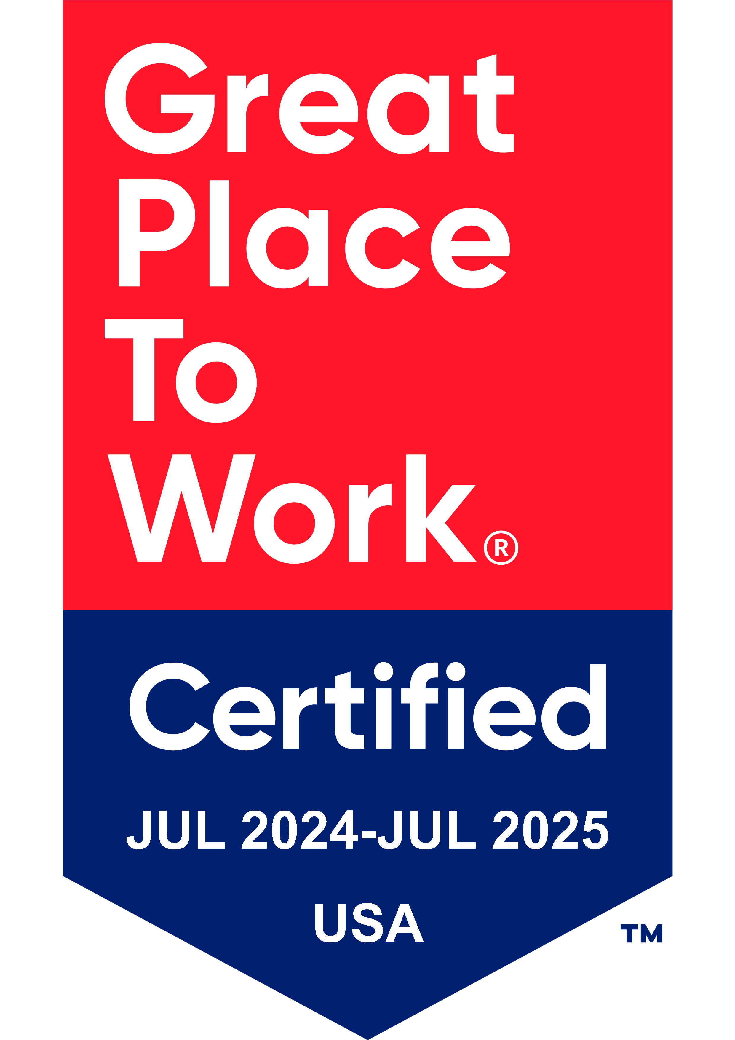 Auszeichnung „Great Place to Work“ – Zertifiziert Juni 2022 – Juni 2023, USA